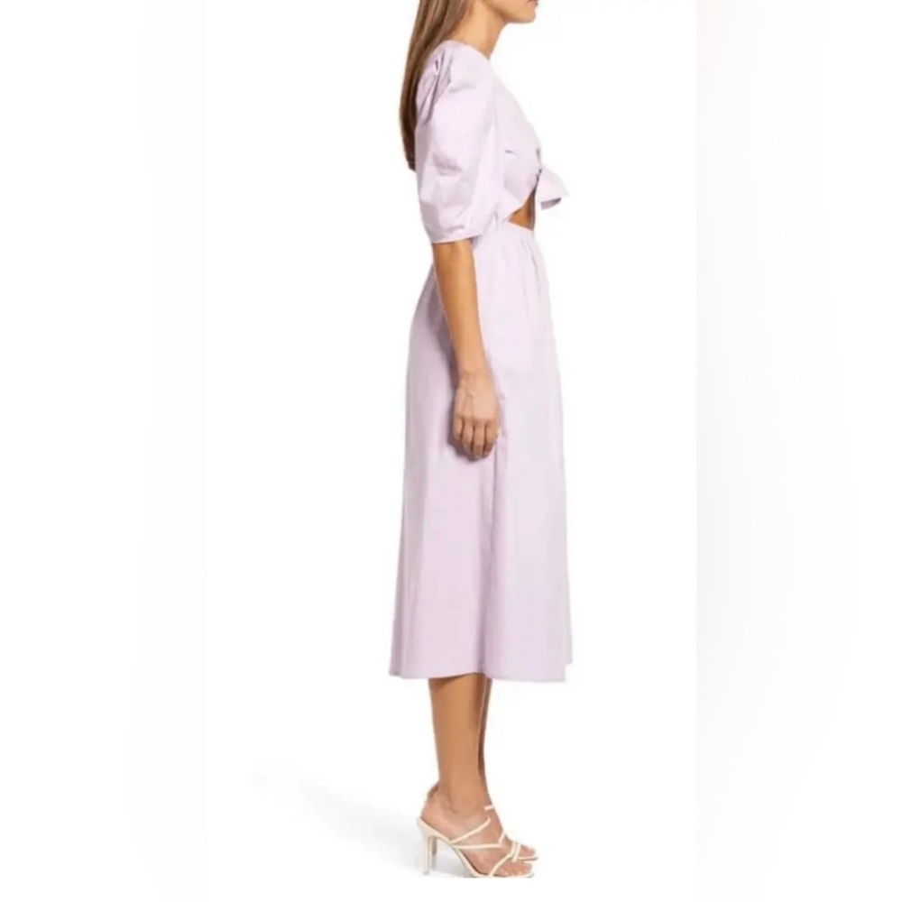 COPY - WAYF CUTOUT LAVENDER TWIST MIDI. NWT - Picture 2 of 4